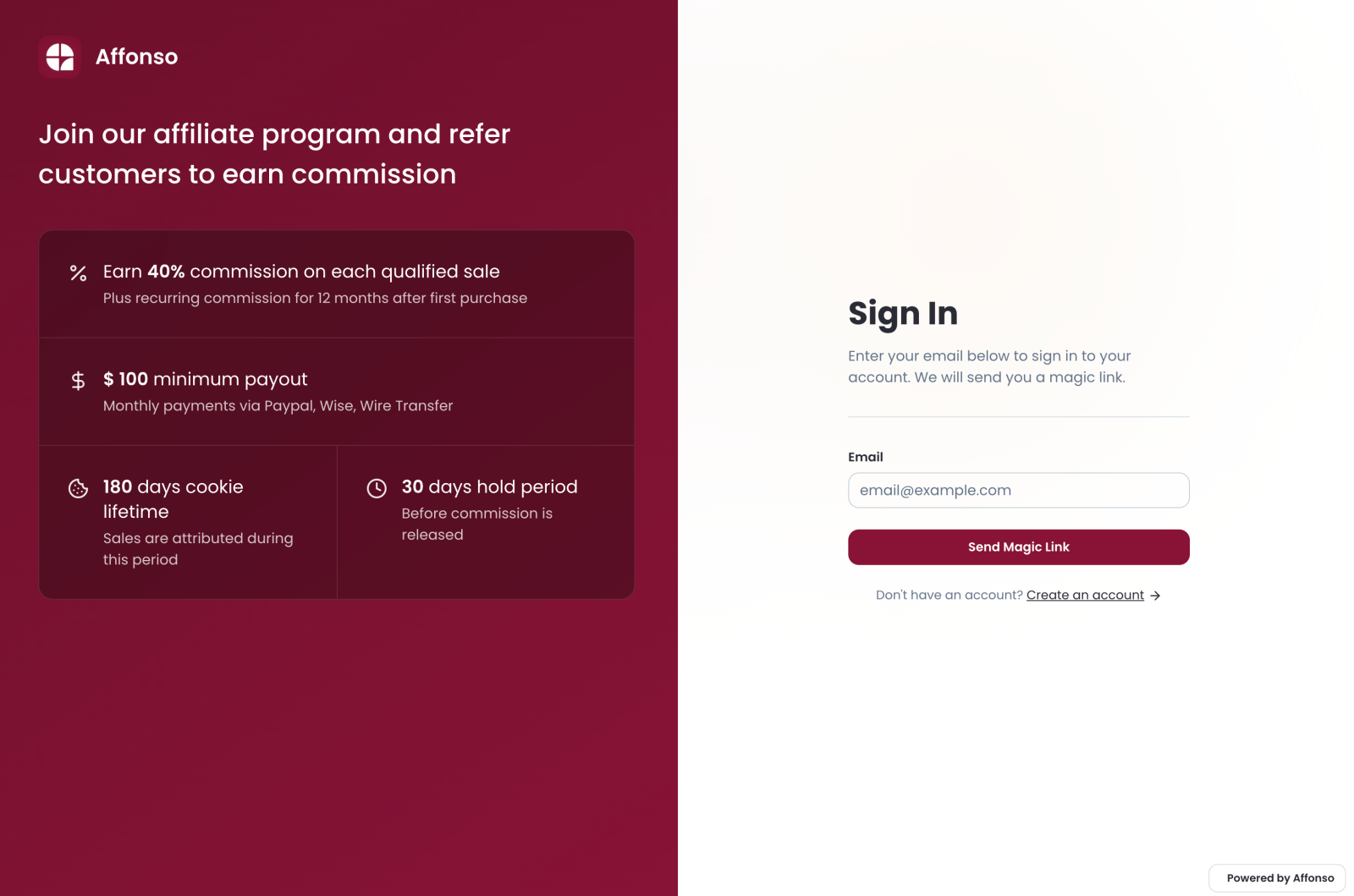 Affonso – Best for Launching and Scaling a Profitable SaaS Affiliate Program
